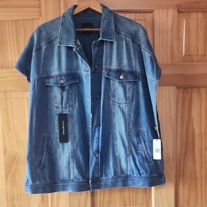 Liverpool NWT Denim Vest, Side Slit